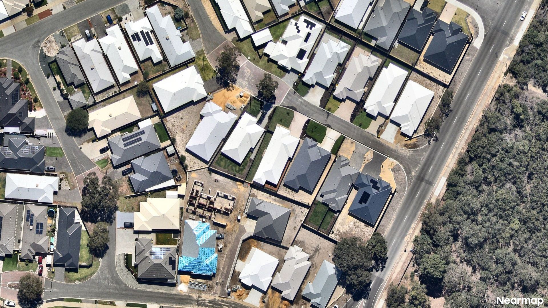 Vertical aerial view