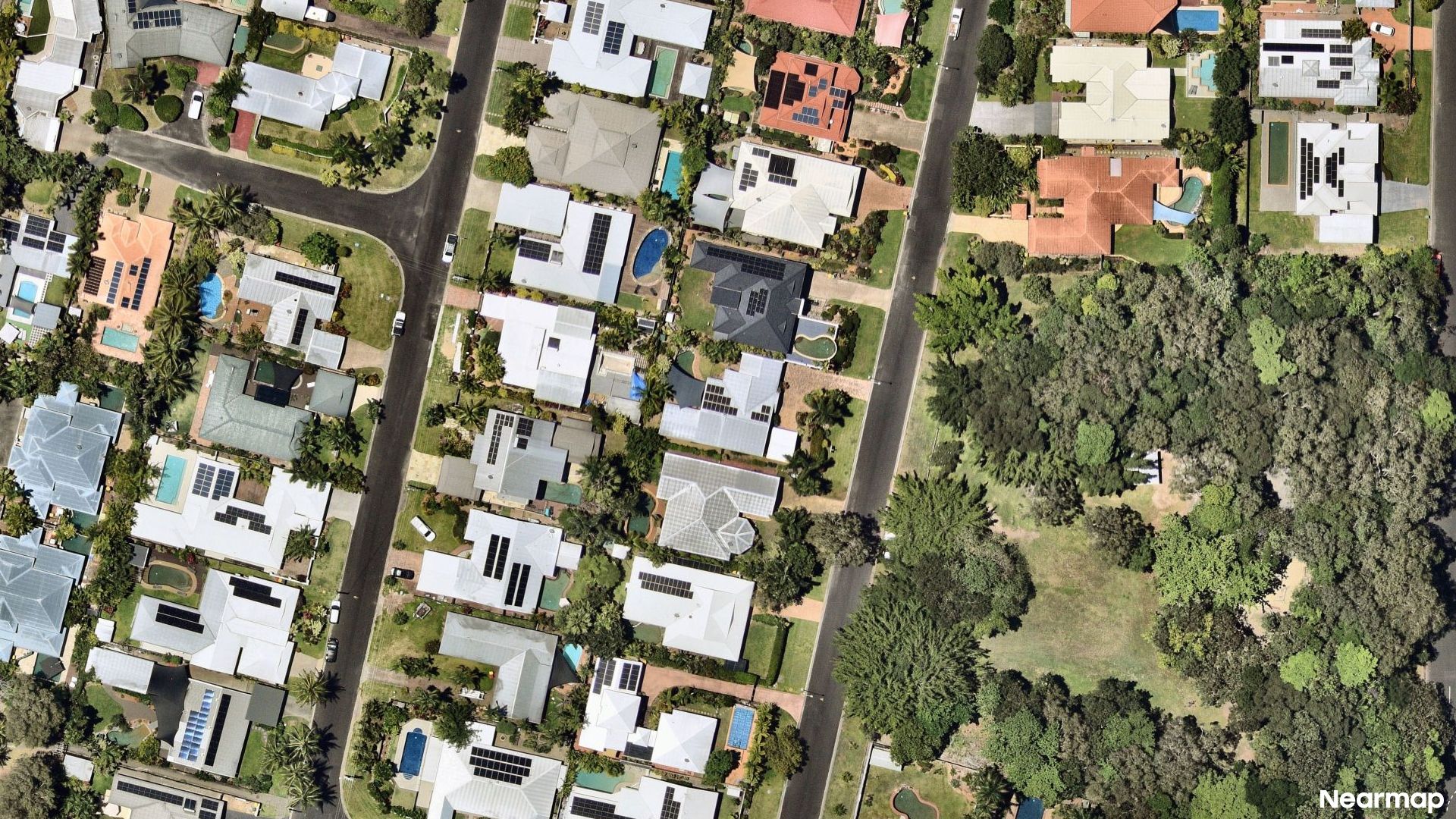 Vertical aerial view