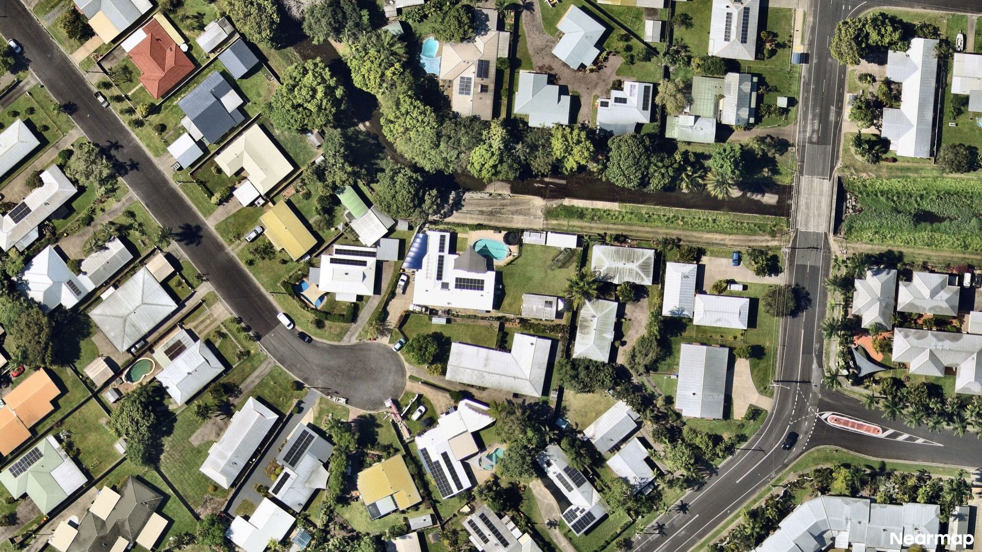 Vertical aerial view