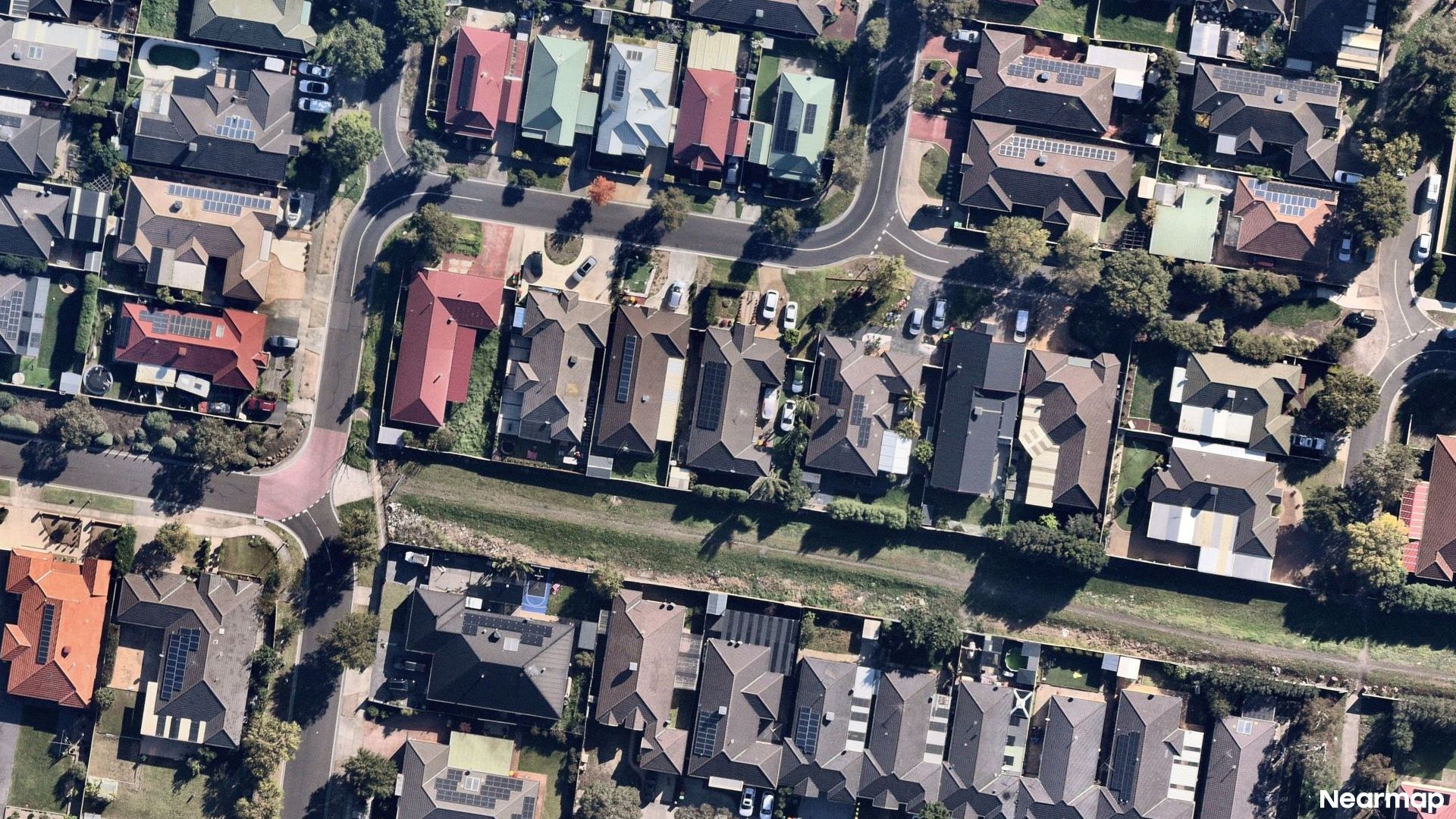 Vertical aerial view