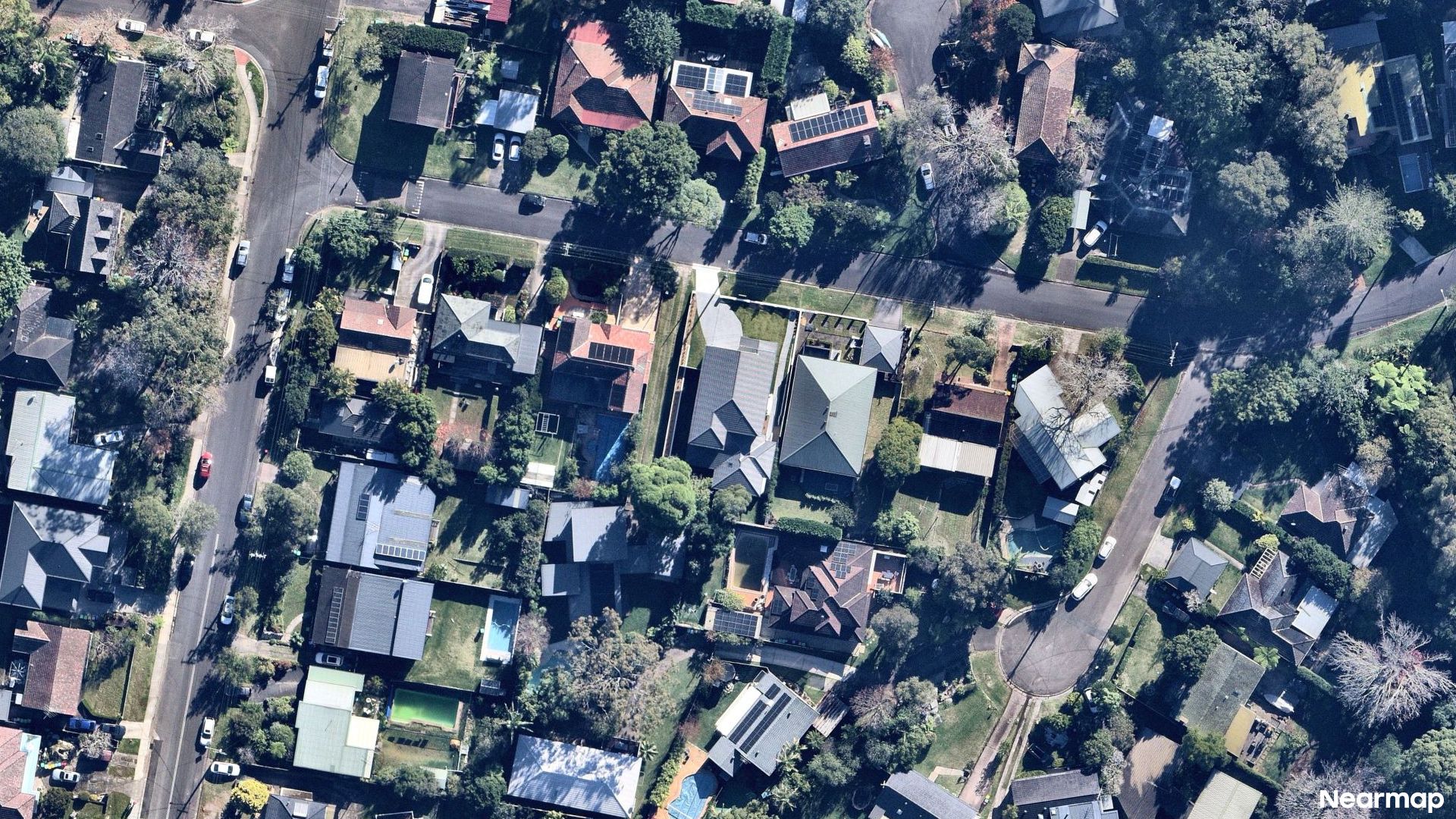 Vertical aerial view