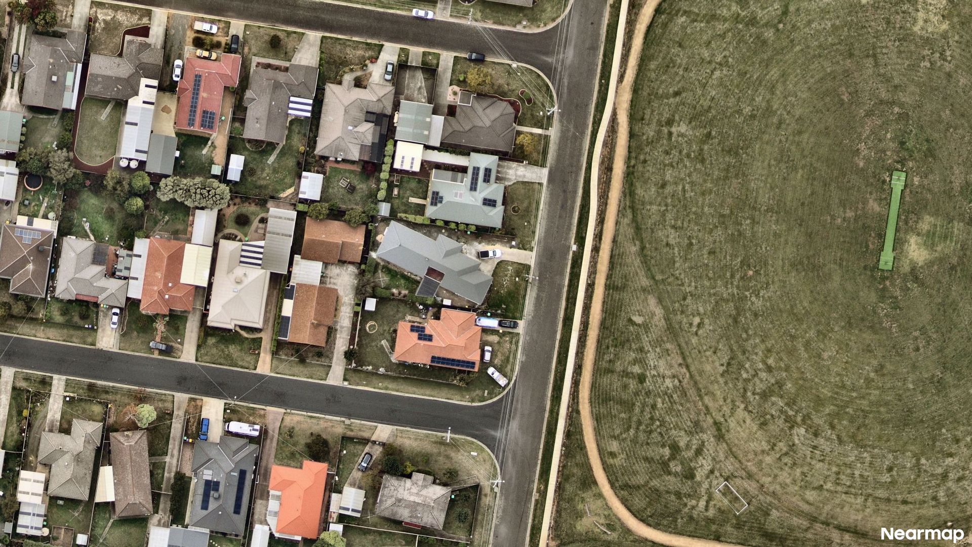 Vertical aerial view