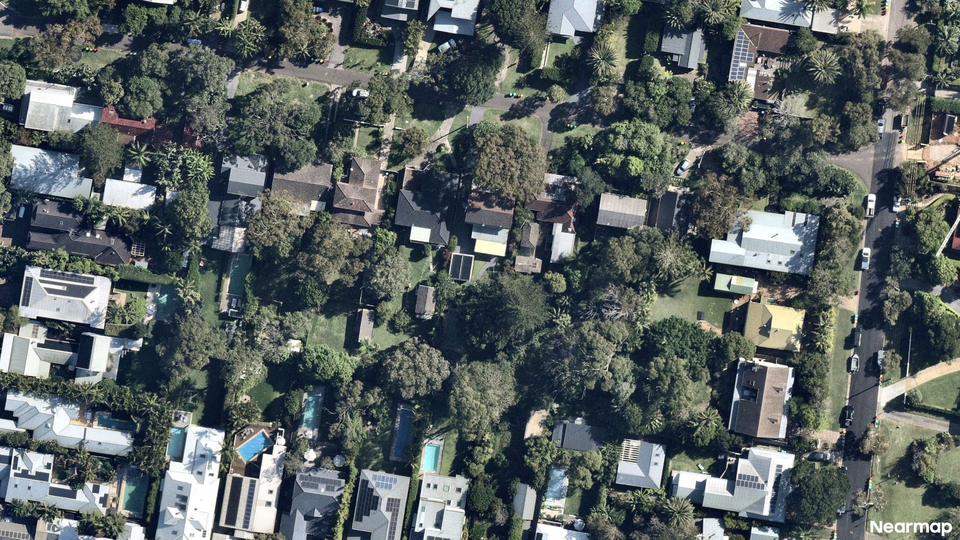 Vertical aerial view