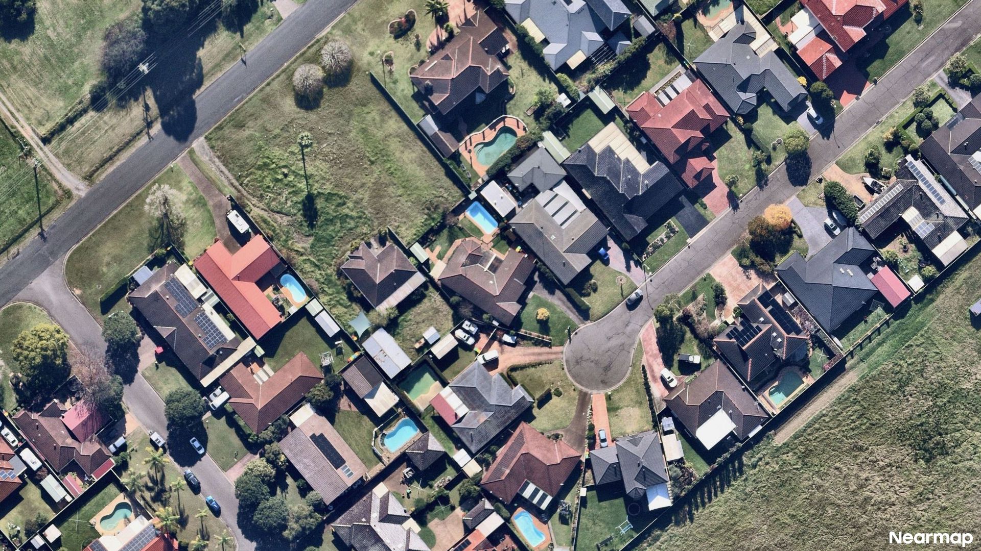 Vertical aerial view