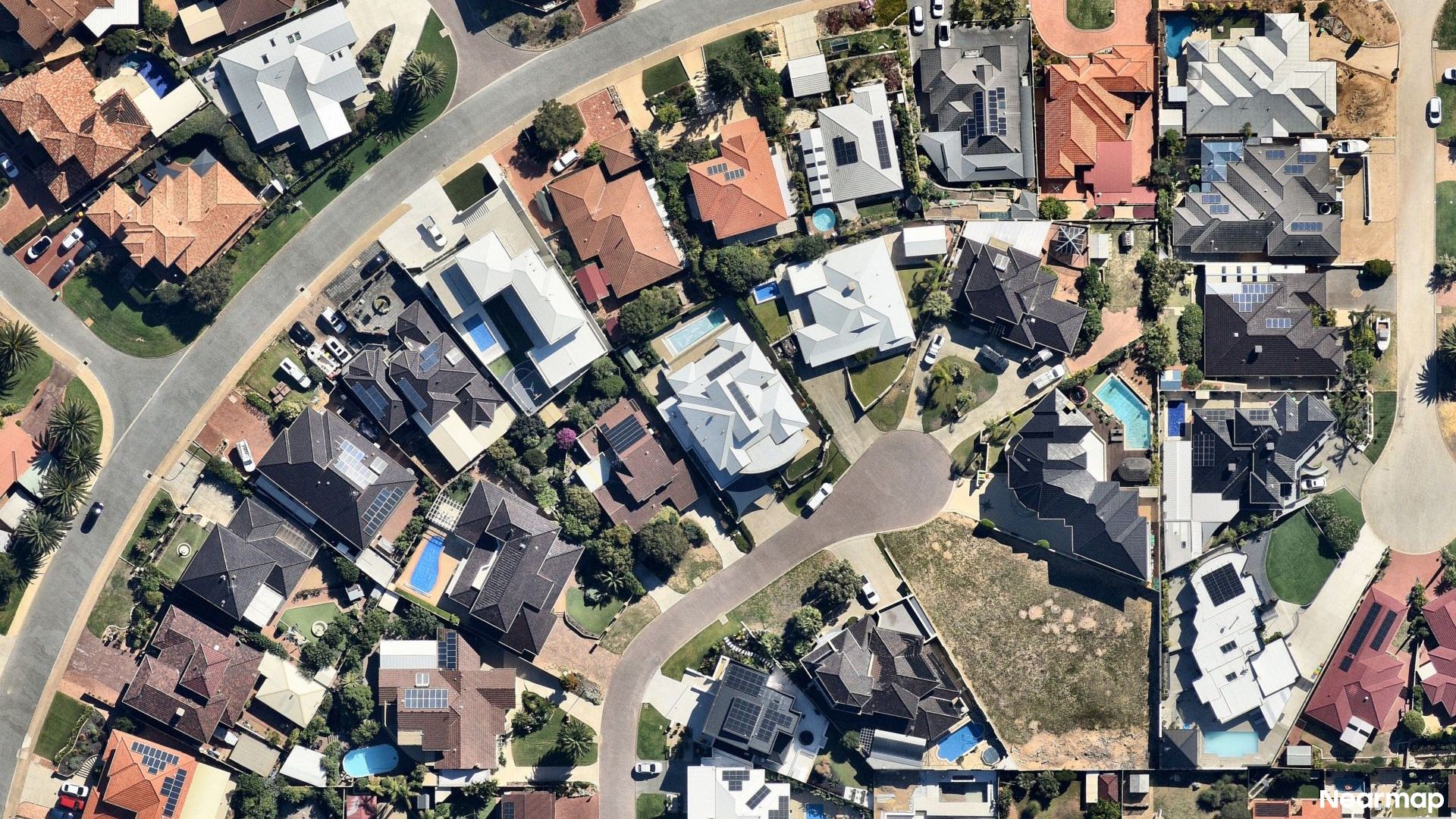 Vertical aerial view