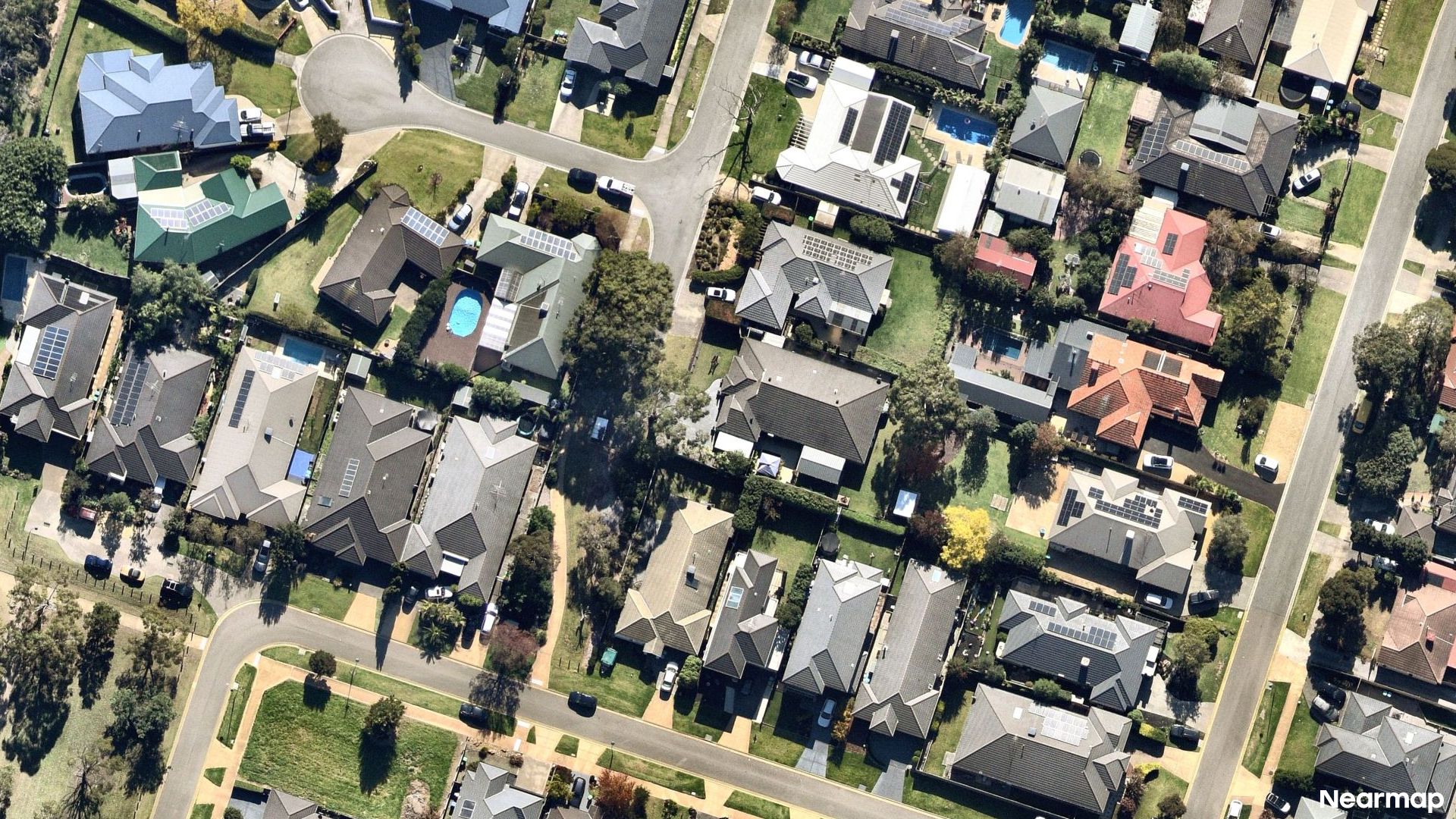 Vertical aerial view
