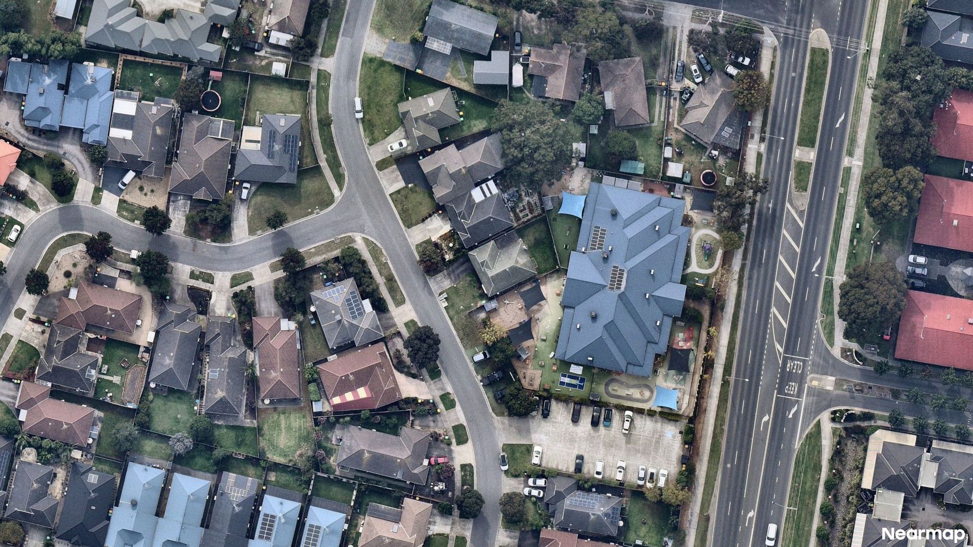 Vertical aerial view