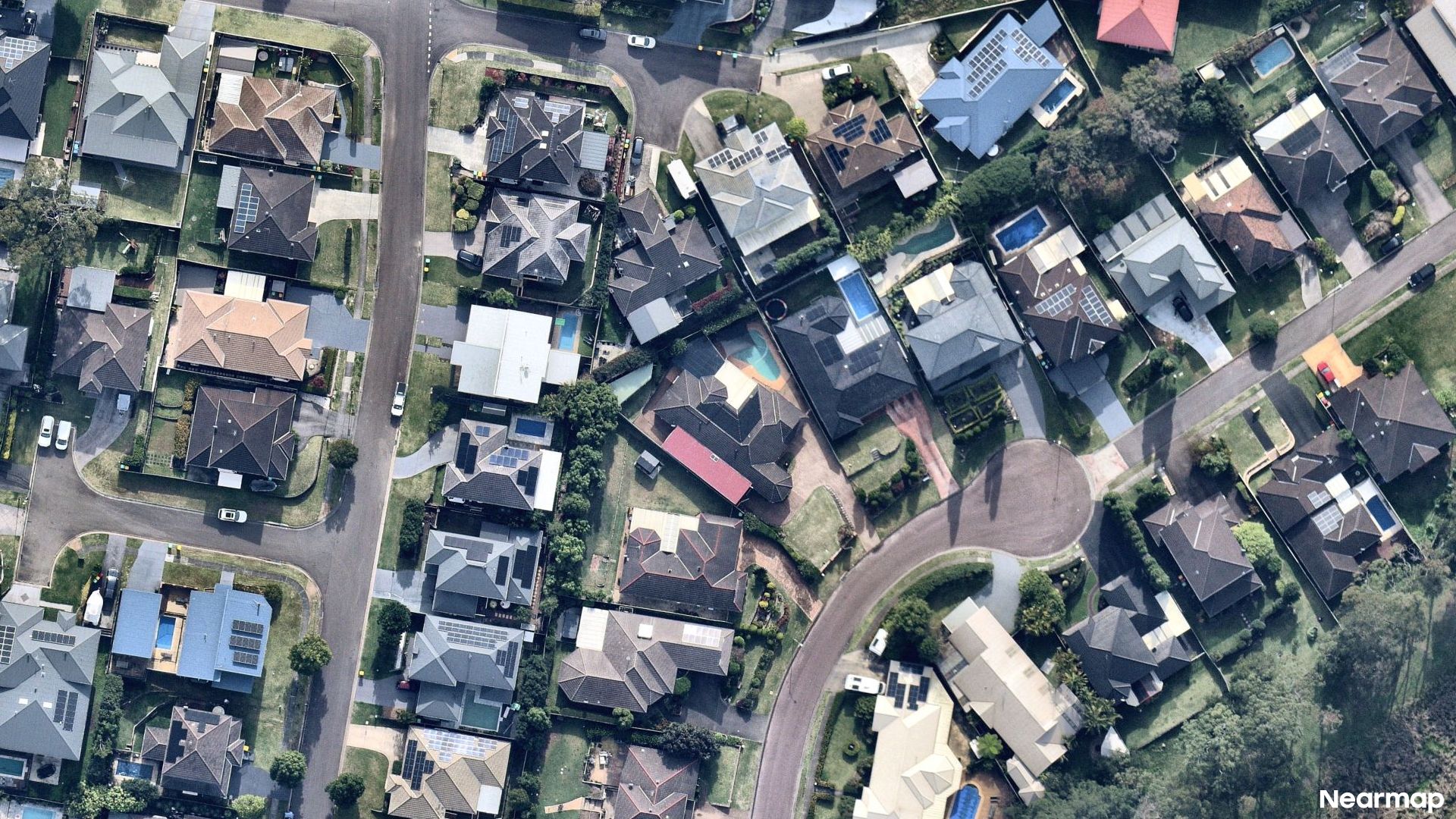 Vertical aerial view