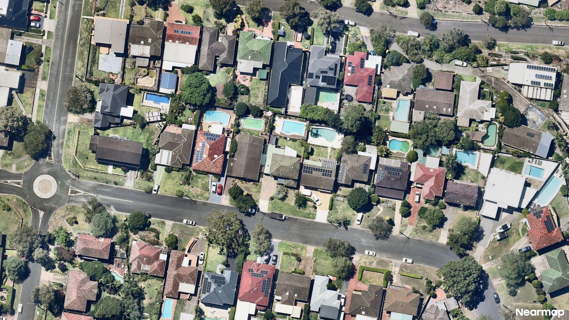 Vertical aerial view