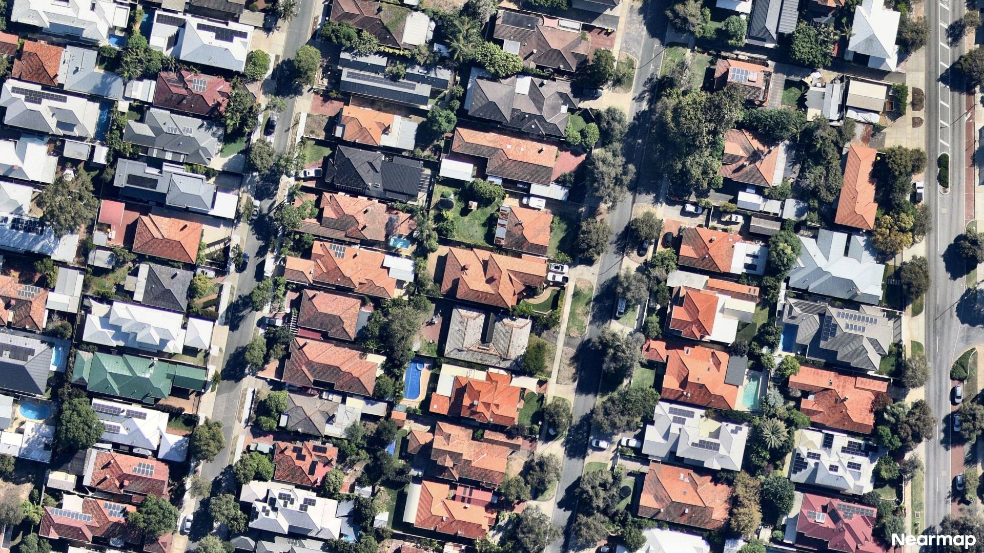 Vertical aerial view