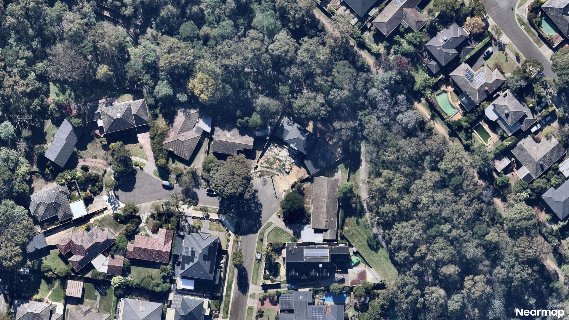 Vertical aerial view