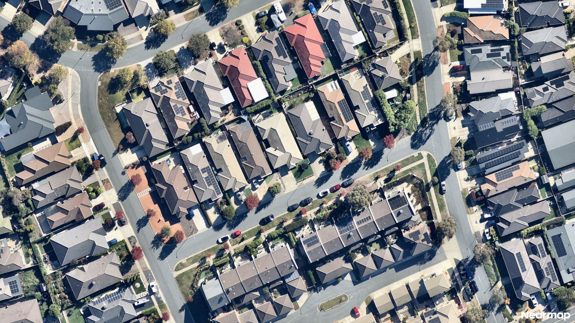 Vertical aerial view
