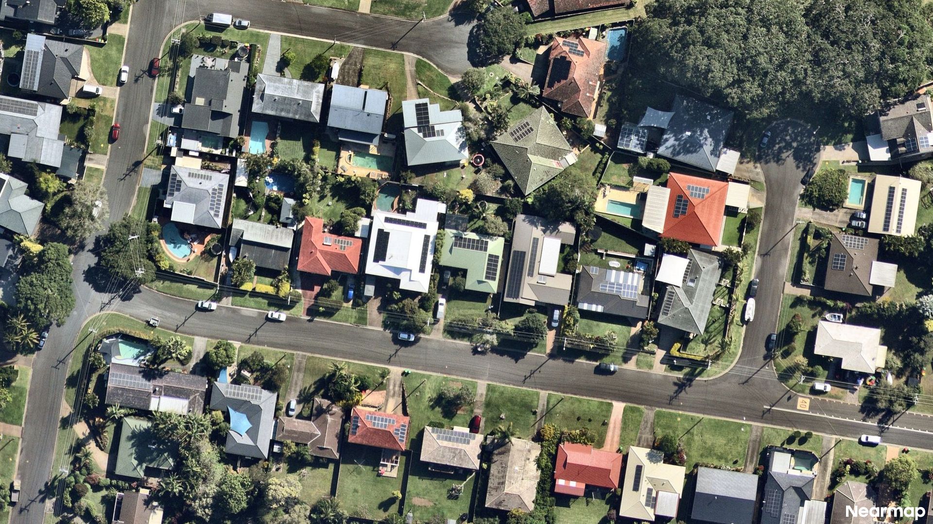 Vertical aerial view