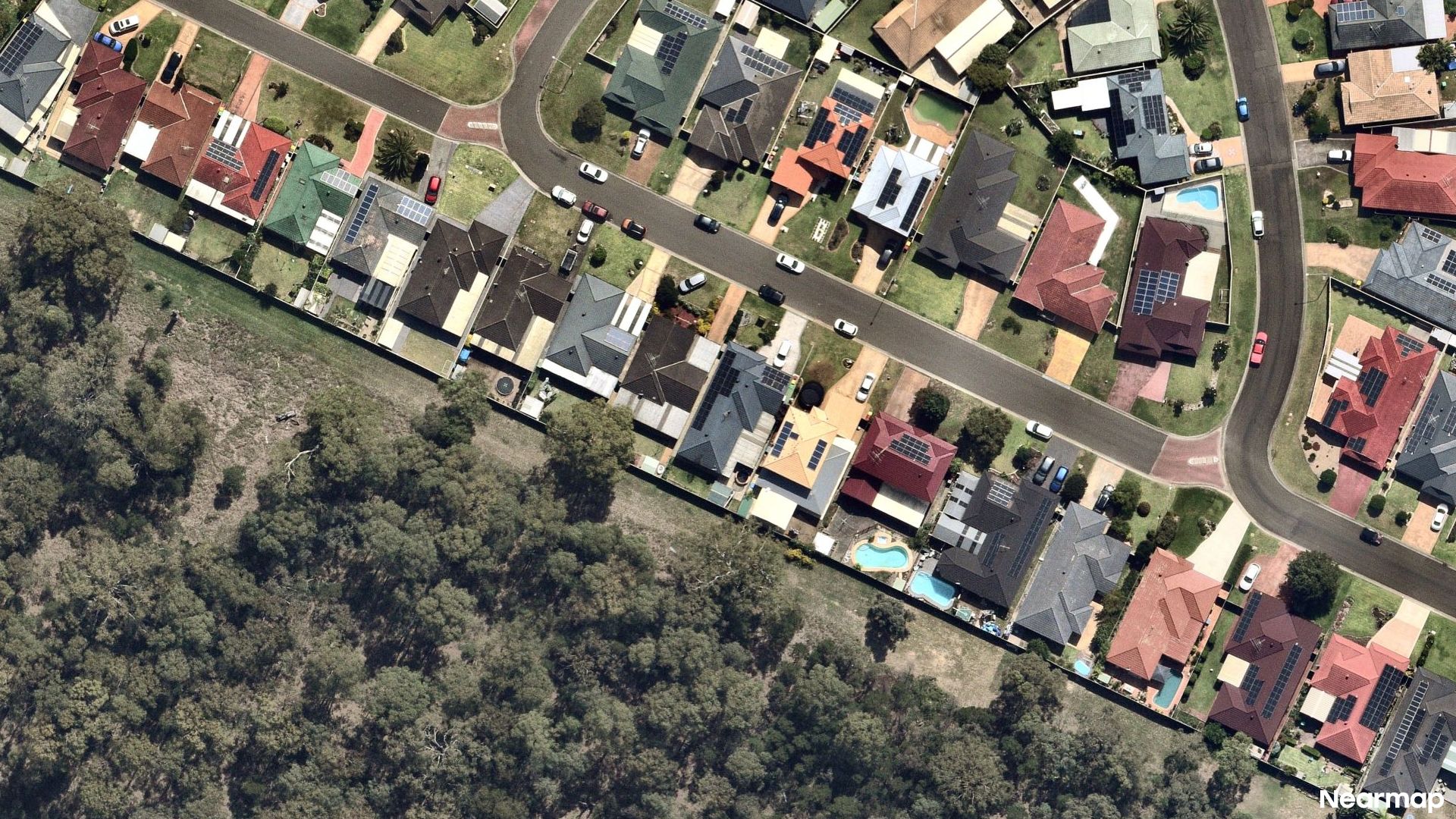 Vertical aerial view