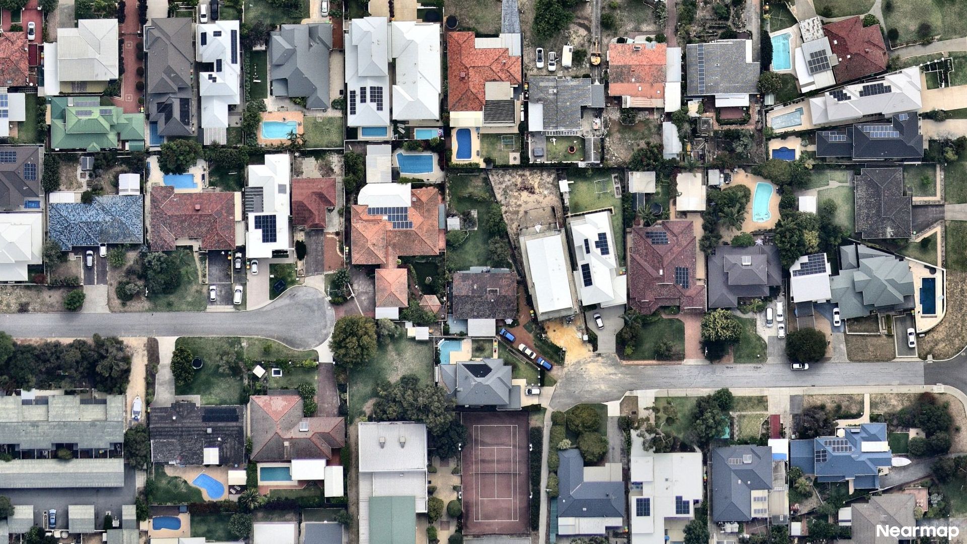 Vertical aerial view