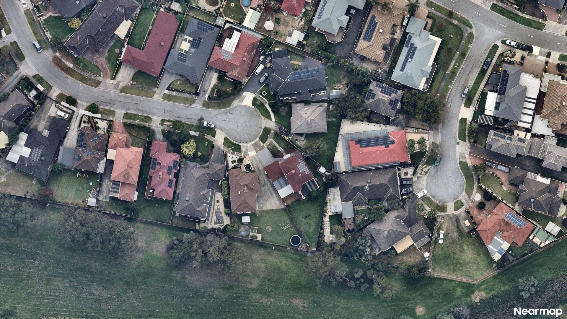 Vertical aerial view