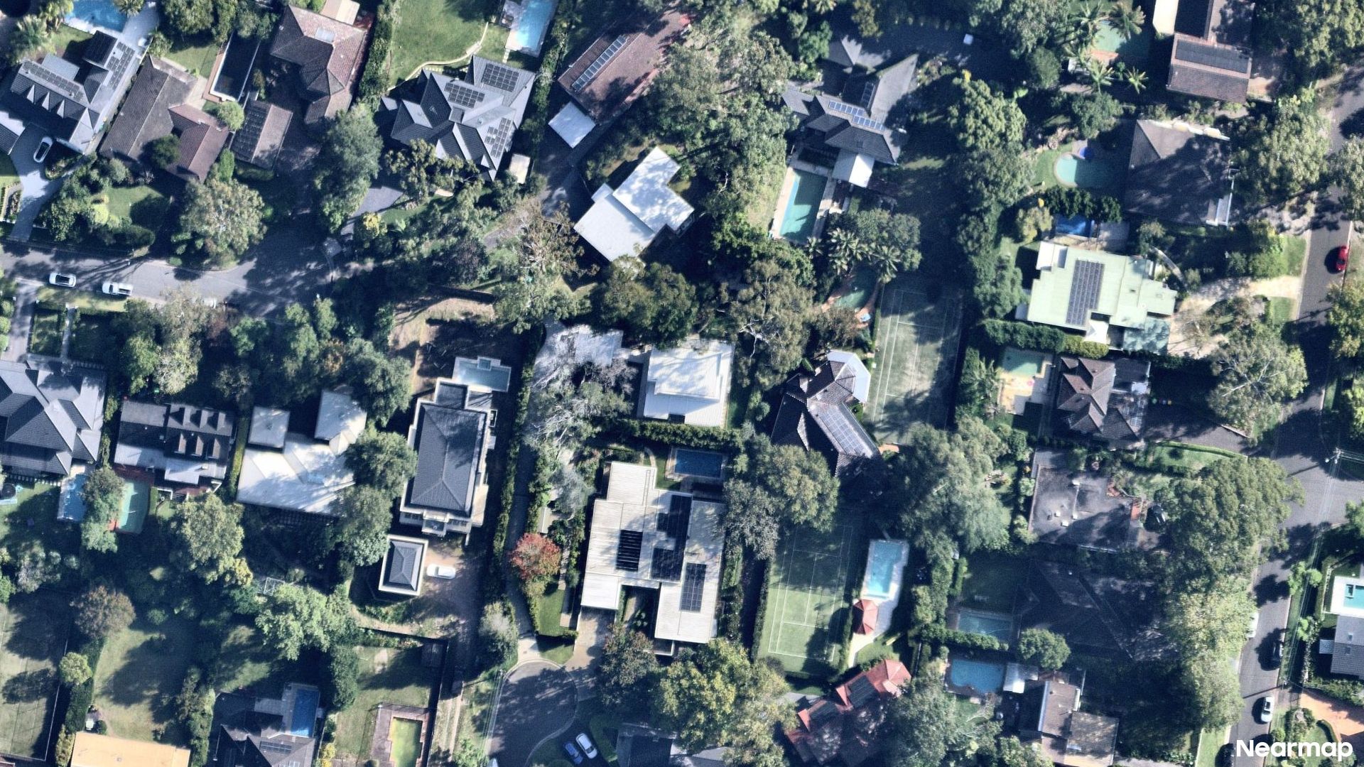 Vertical aerial view