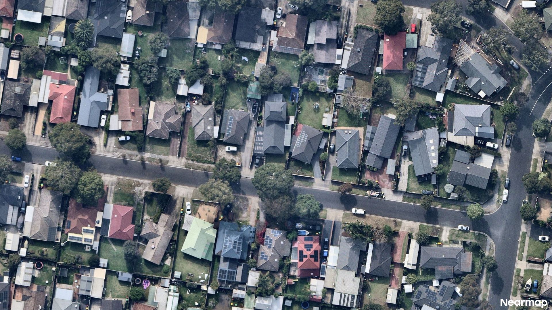 Vertical aerial view
