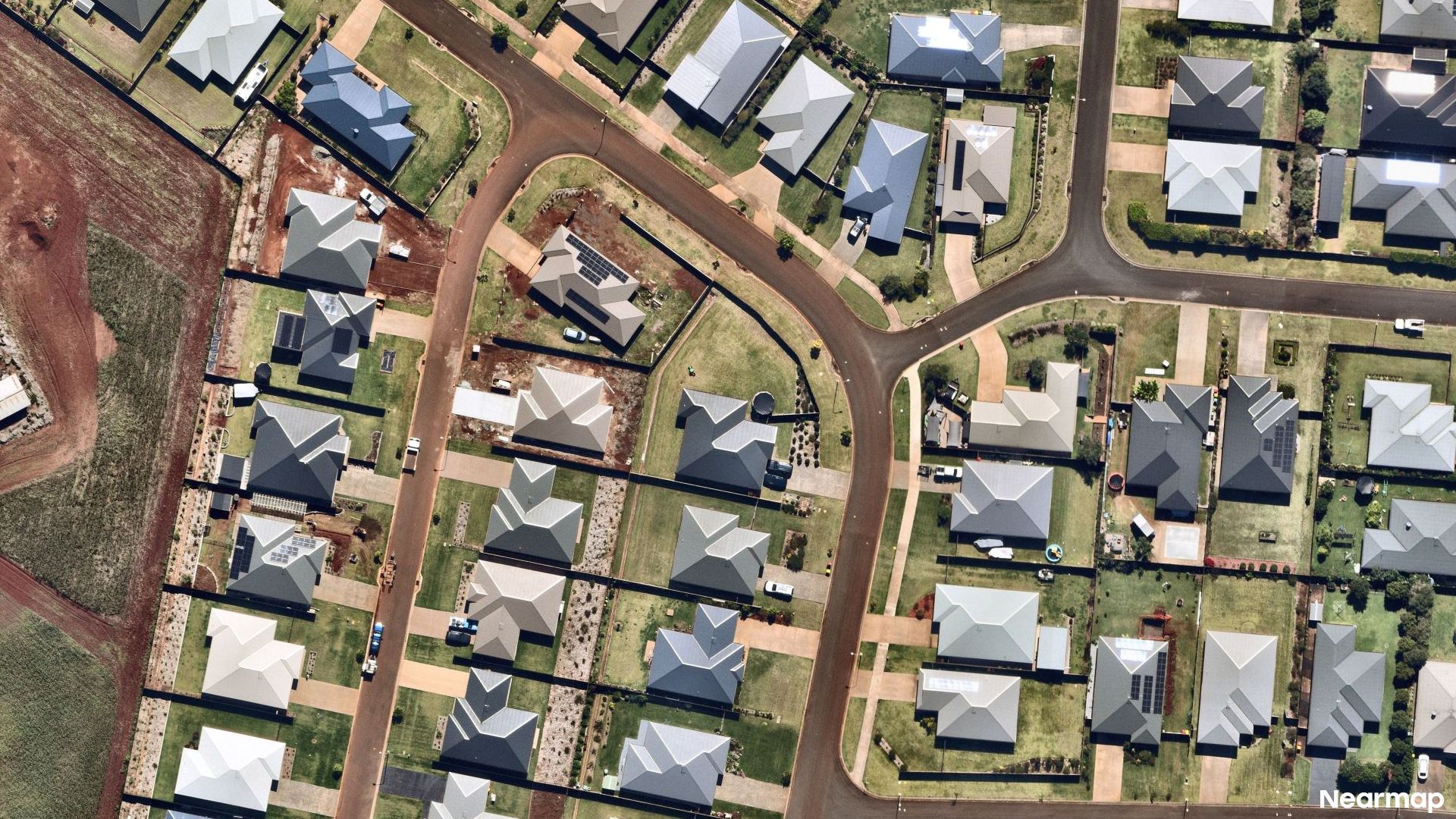 Vertical aerial view
