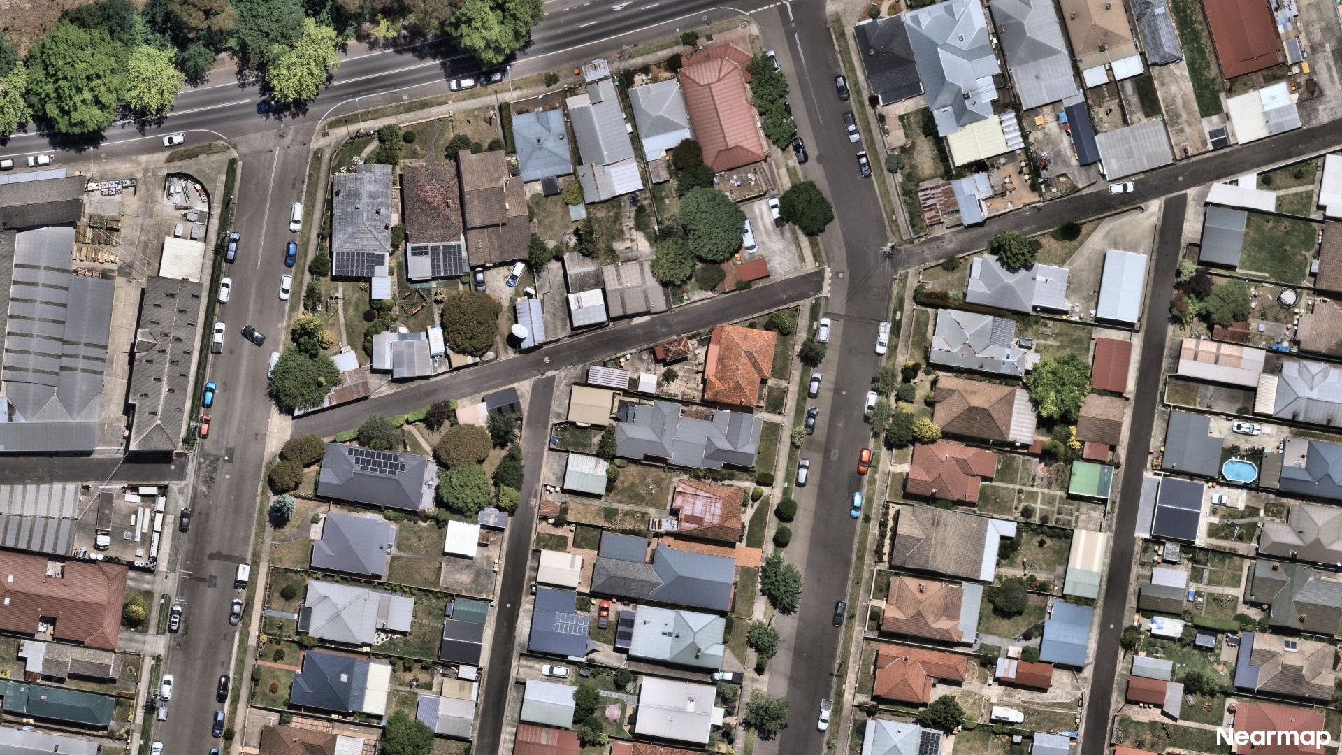 Vertical aerial view