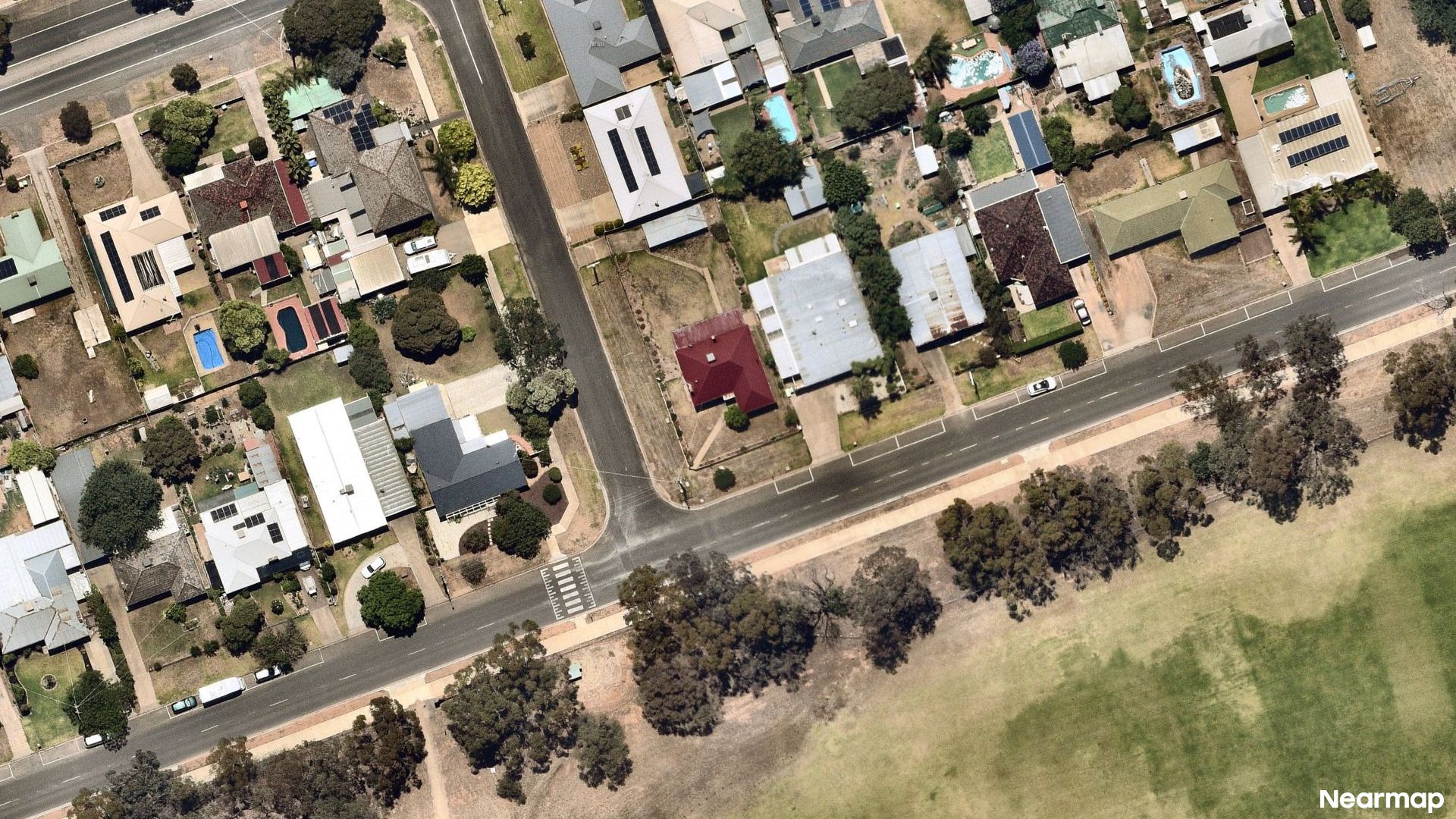 Vertical aerial view
