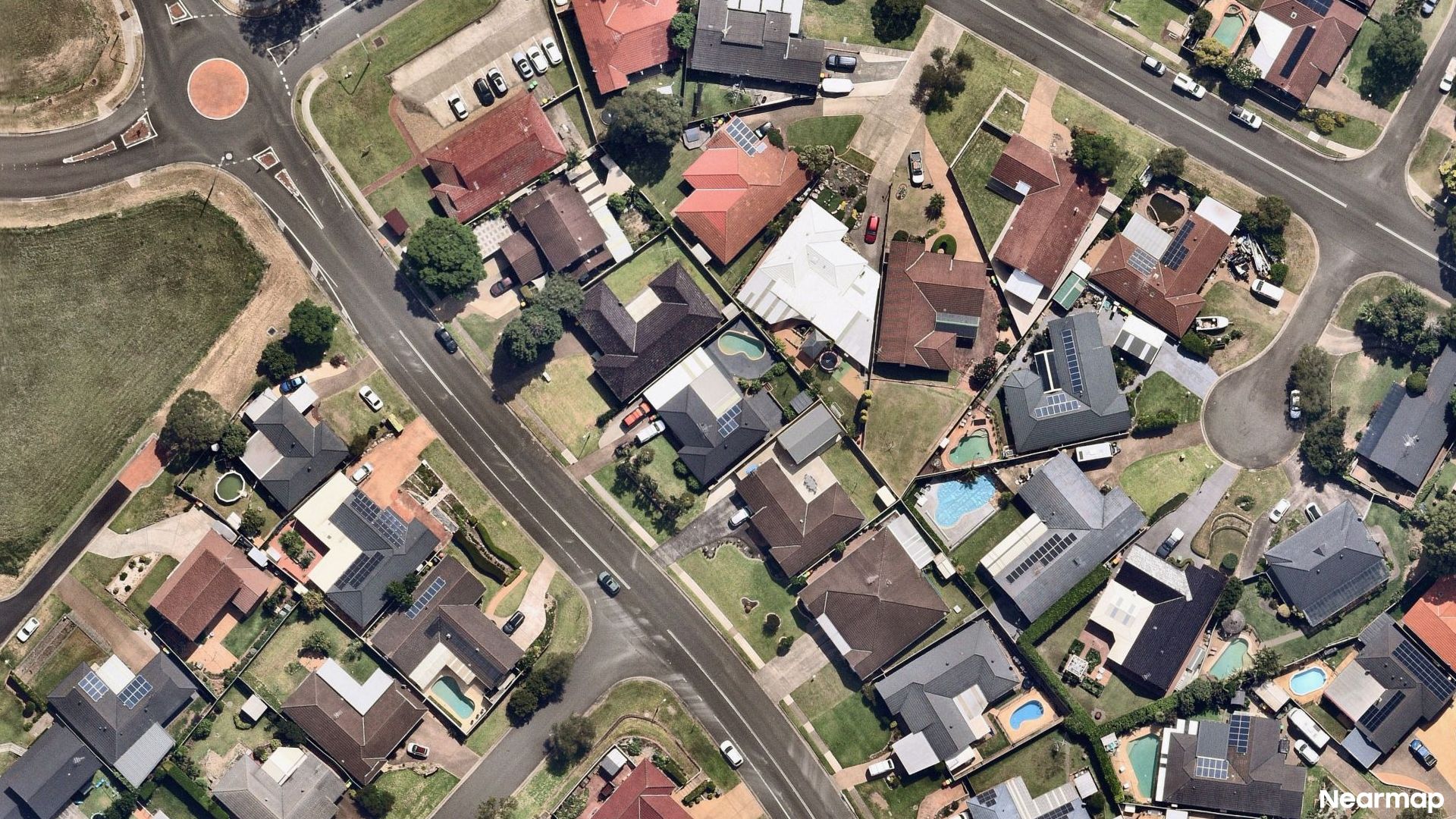 Vertical aerial view