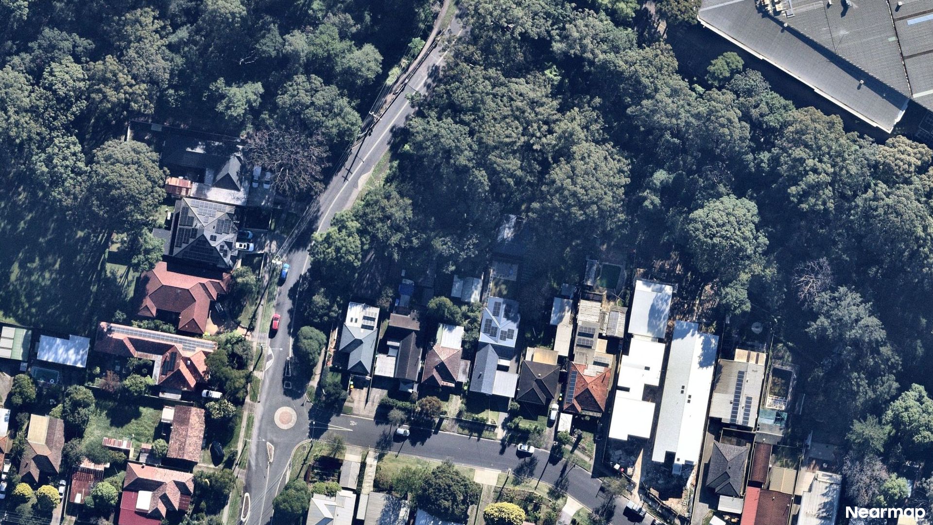 Vertical aerial view