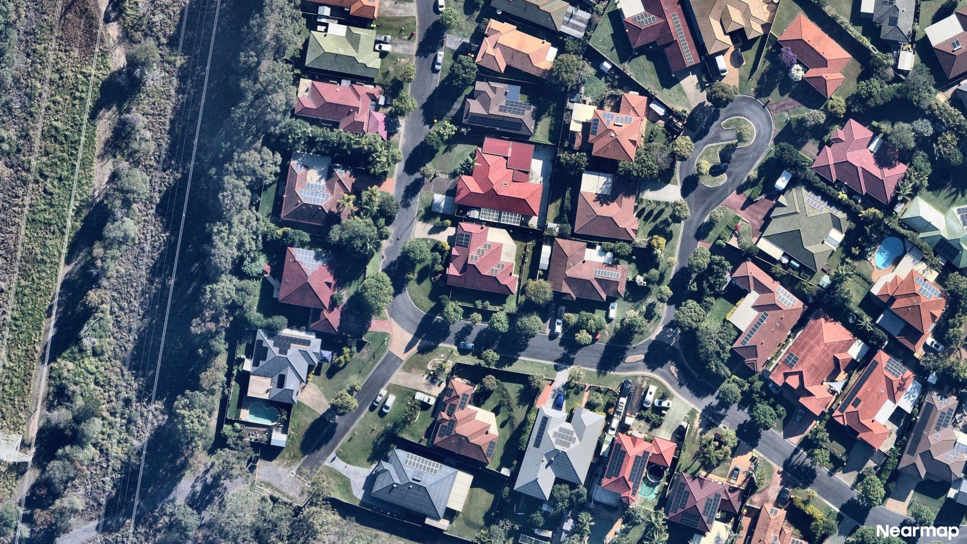 Vertical aerial view