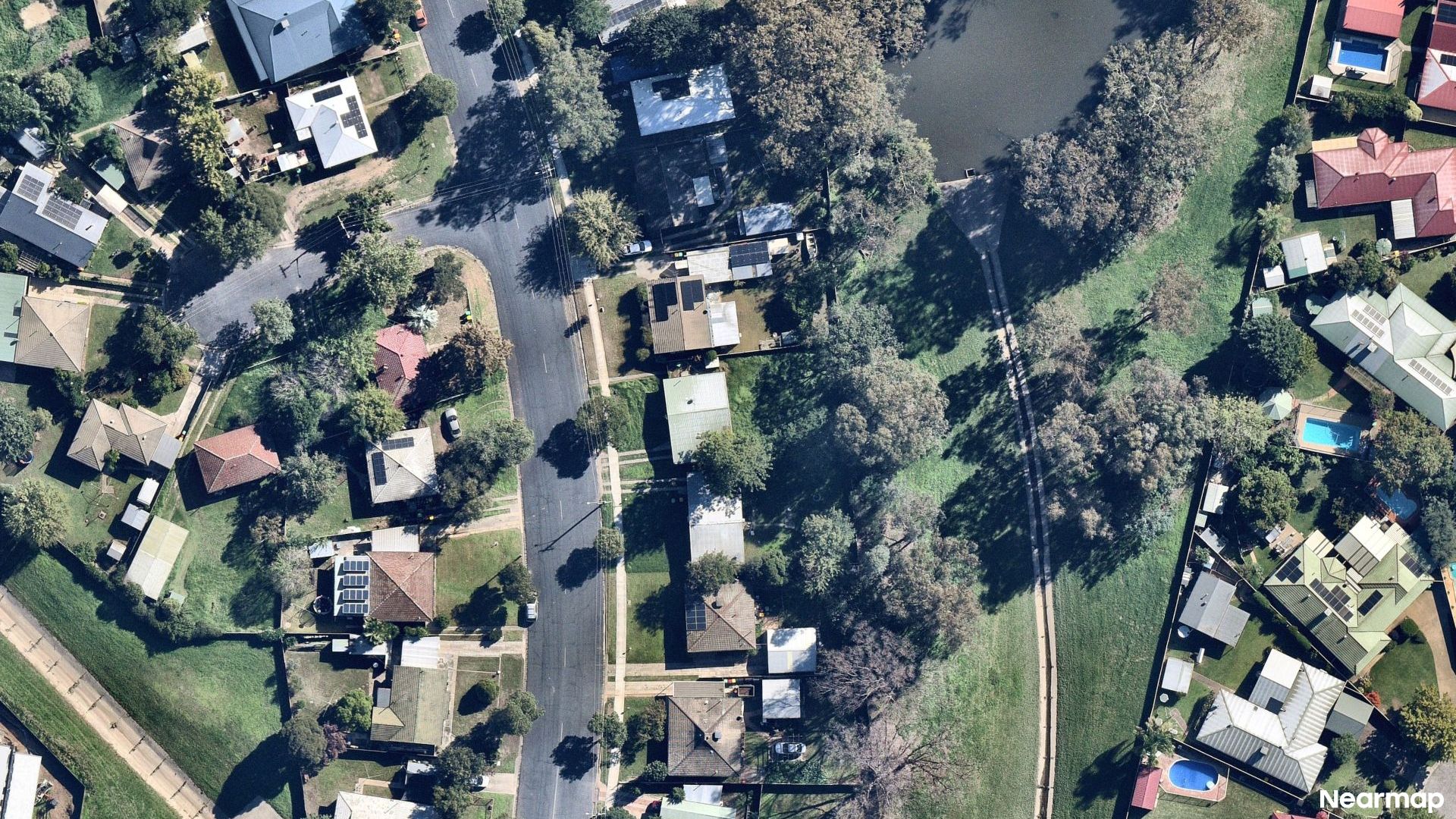 Vertical aerial view