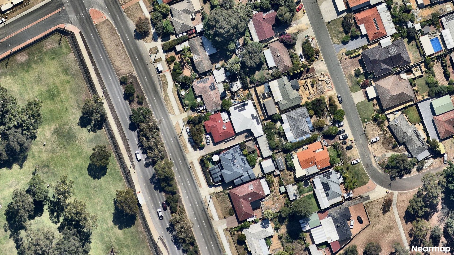 Vertical aerial view