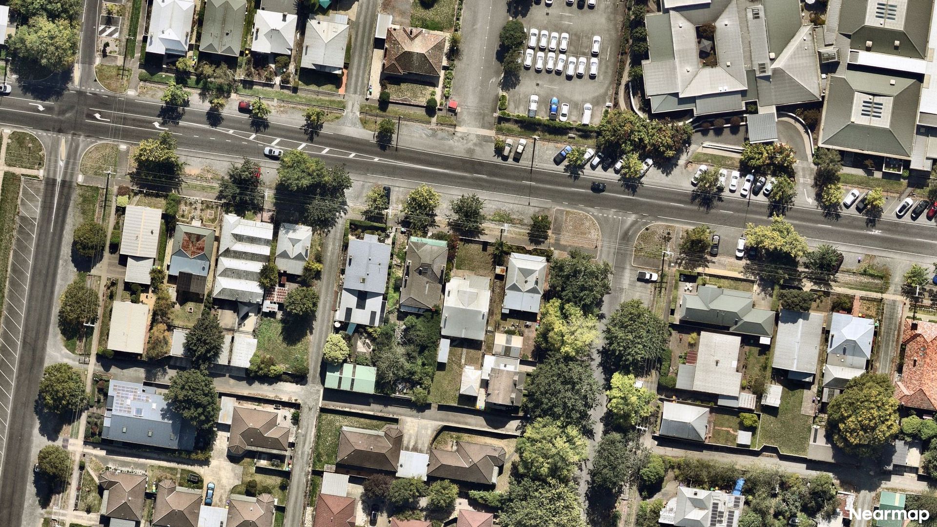 Vertical aerial view