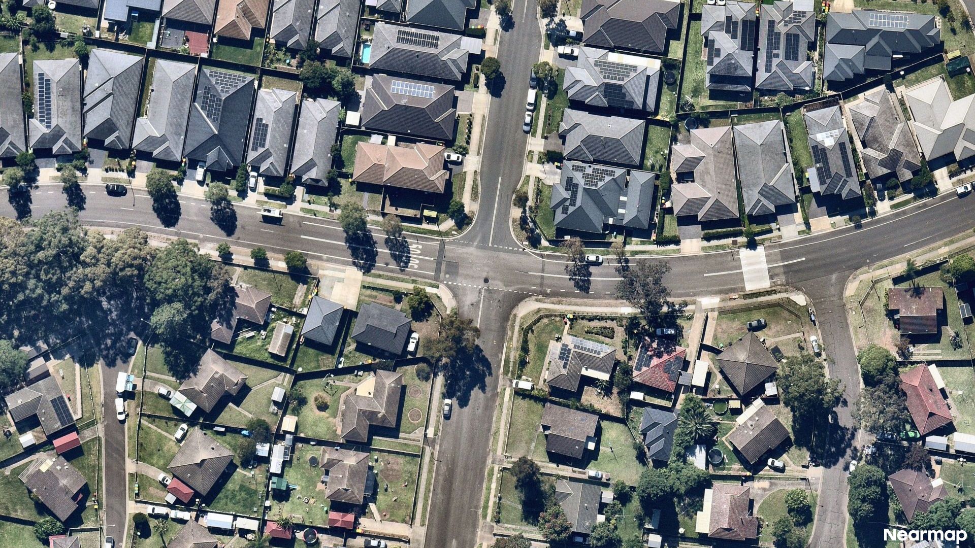 Vertical aerial view