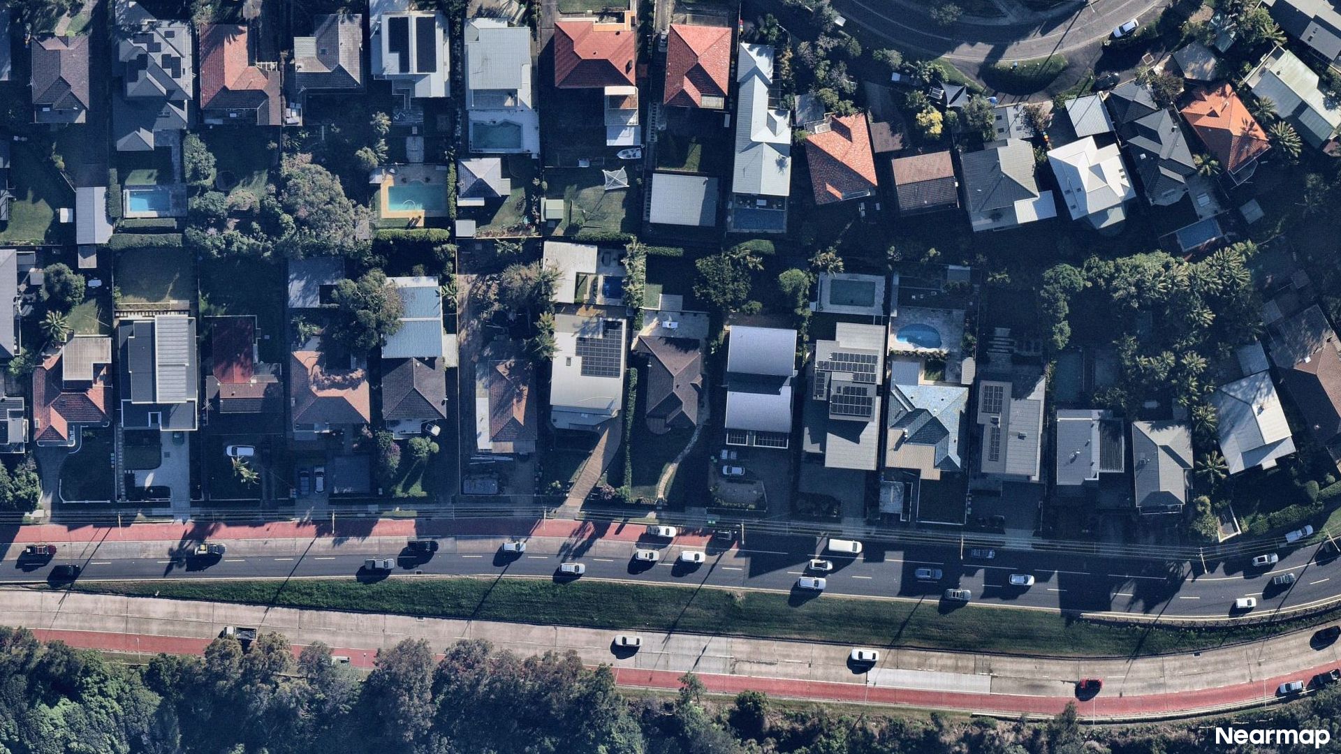 Vertical aerial view