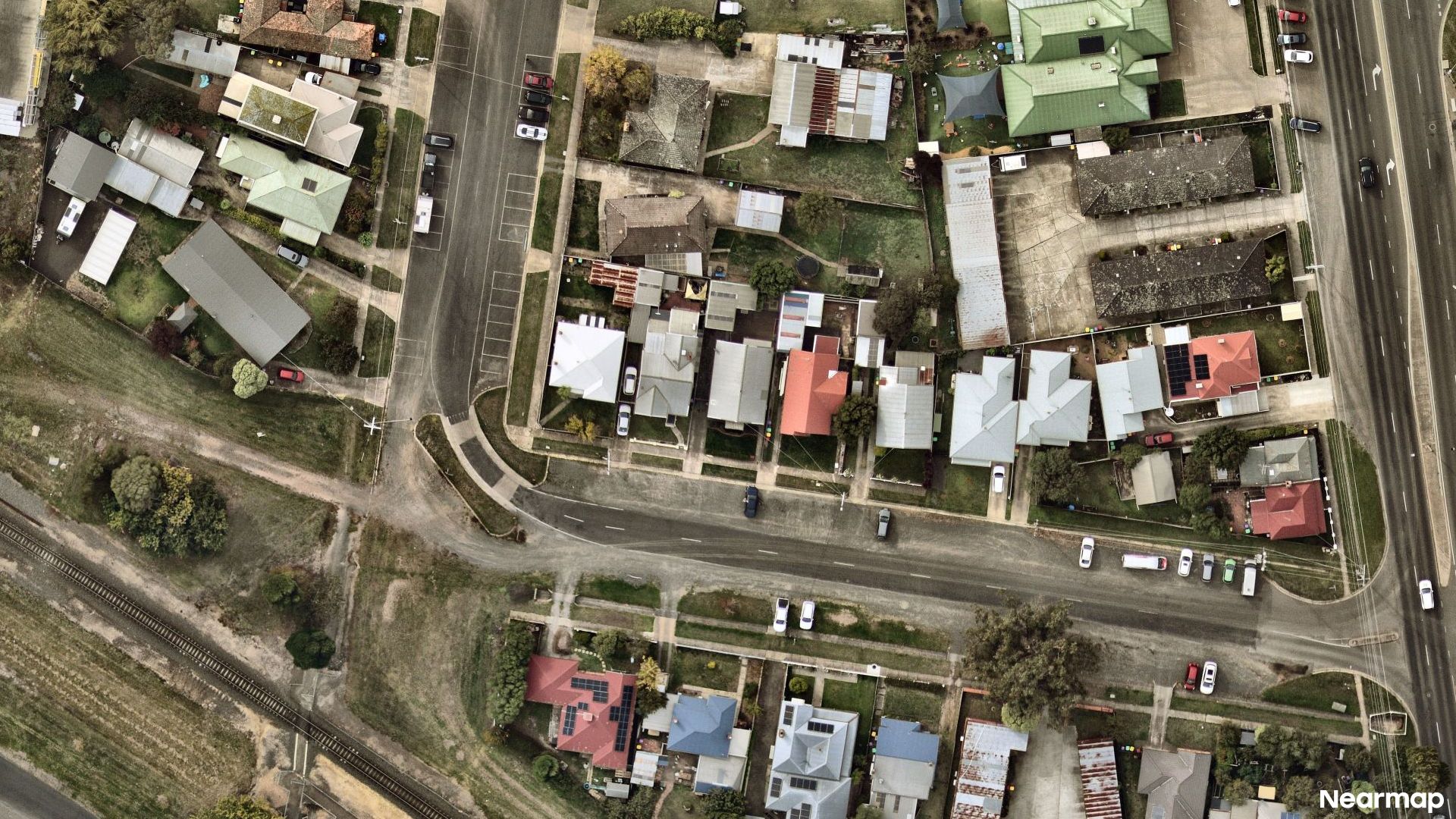 Vertical aerial view