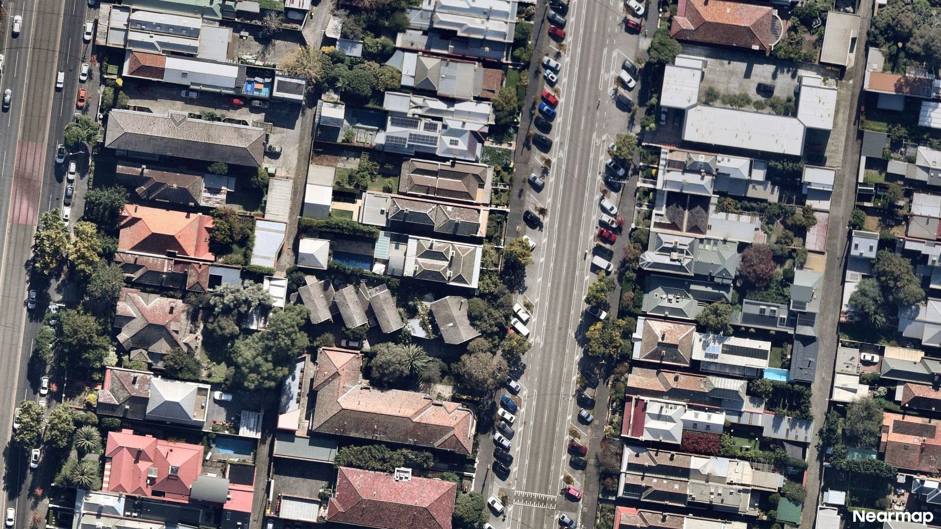 Vertical aerial view