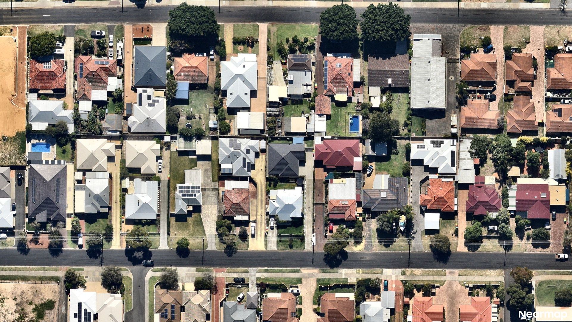 Vertical aerial view