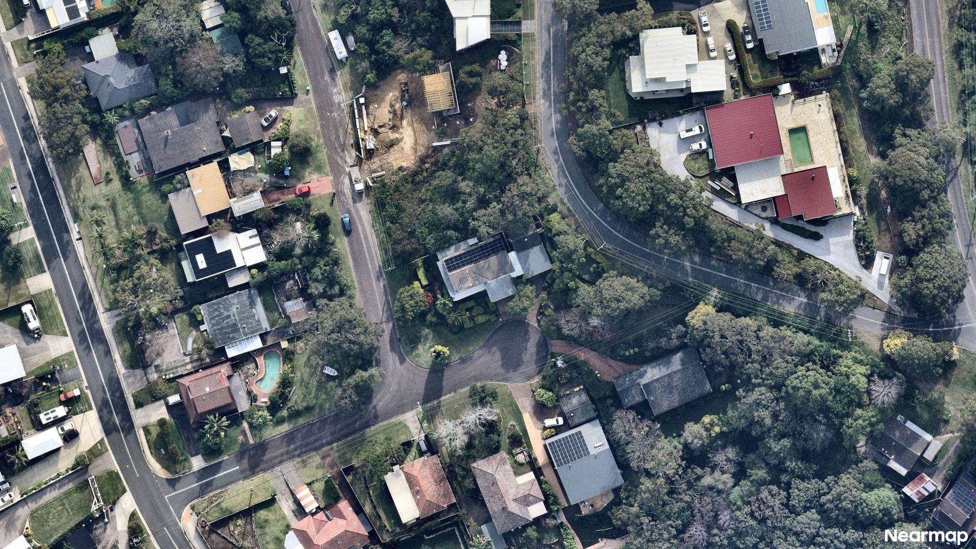 Vertical aerial view