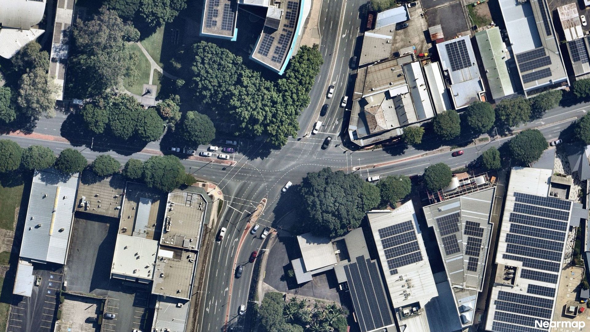 Vertical aerial view