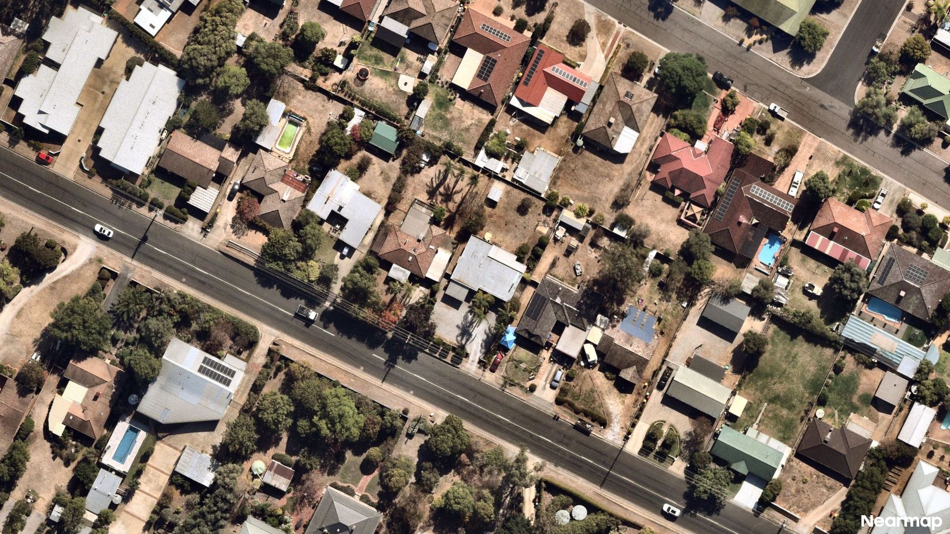 Vertical aerial view