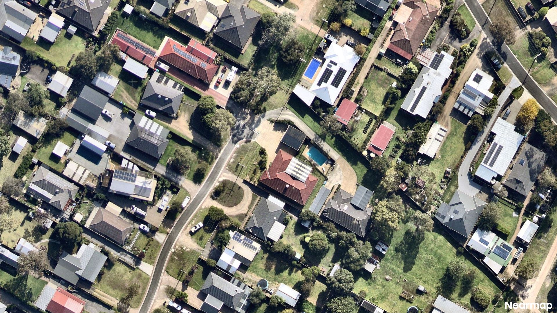Vertical aerial view