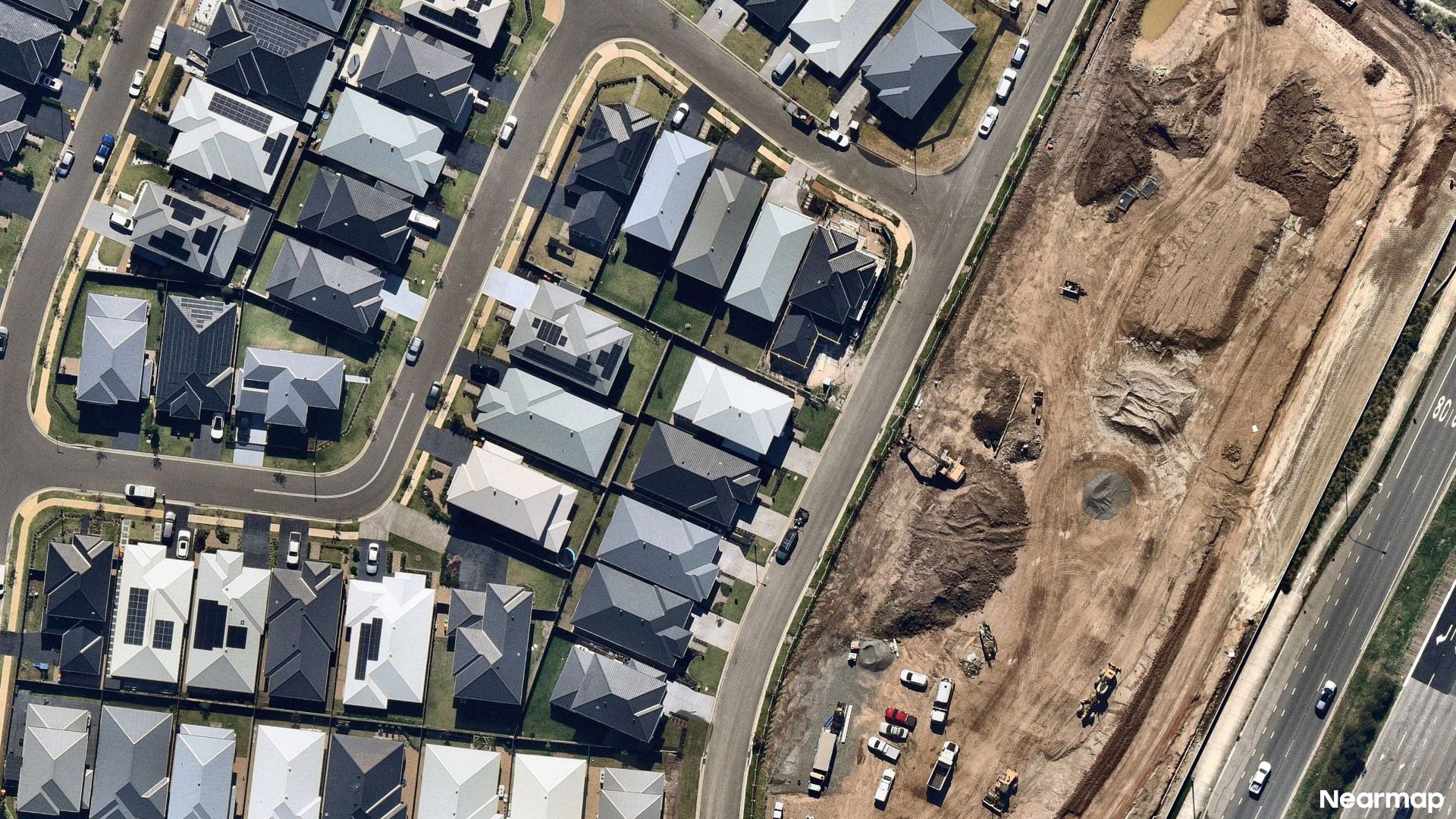 Vertical aerial view