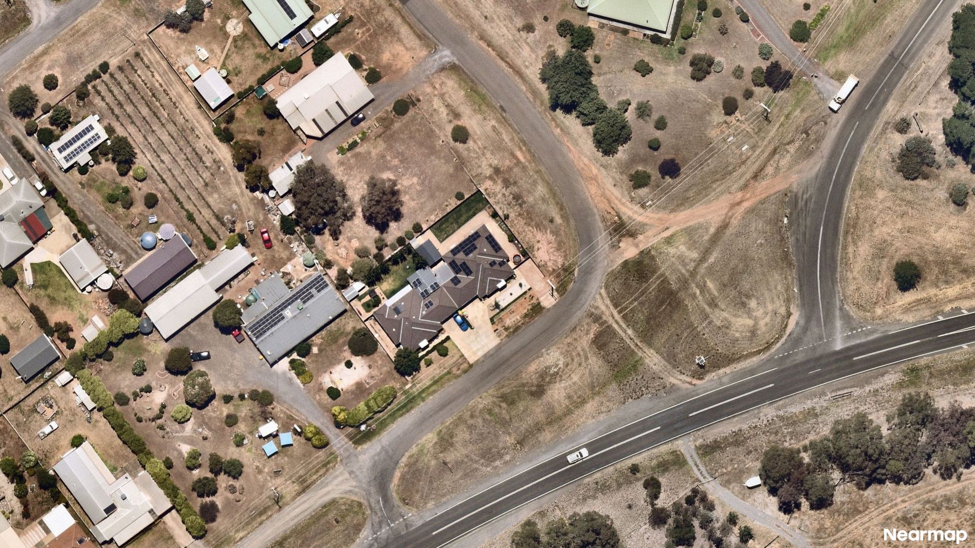 Vertical aerial view