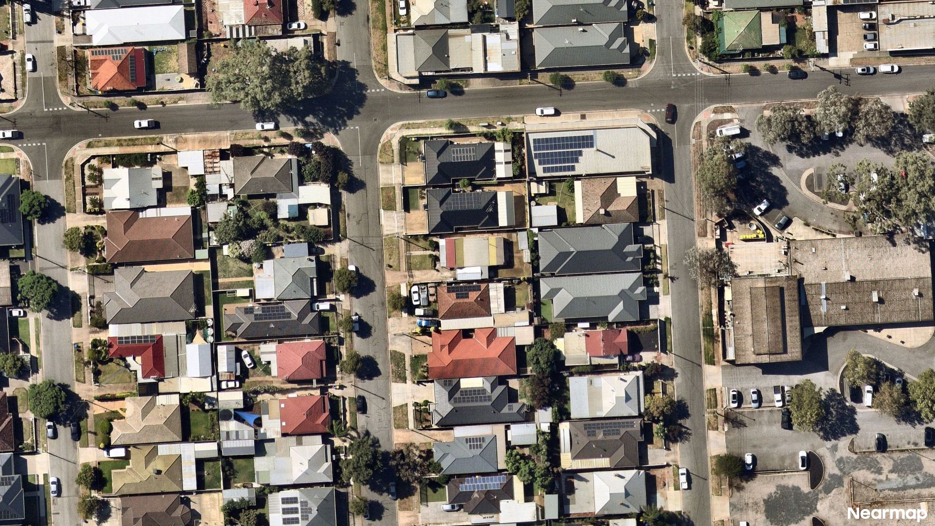 Vertical aerial view