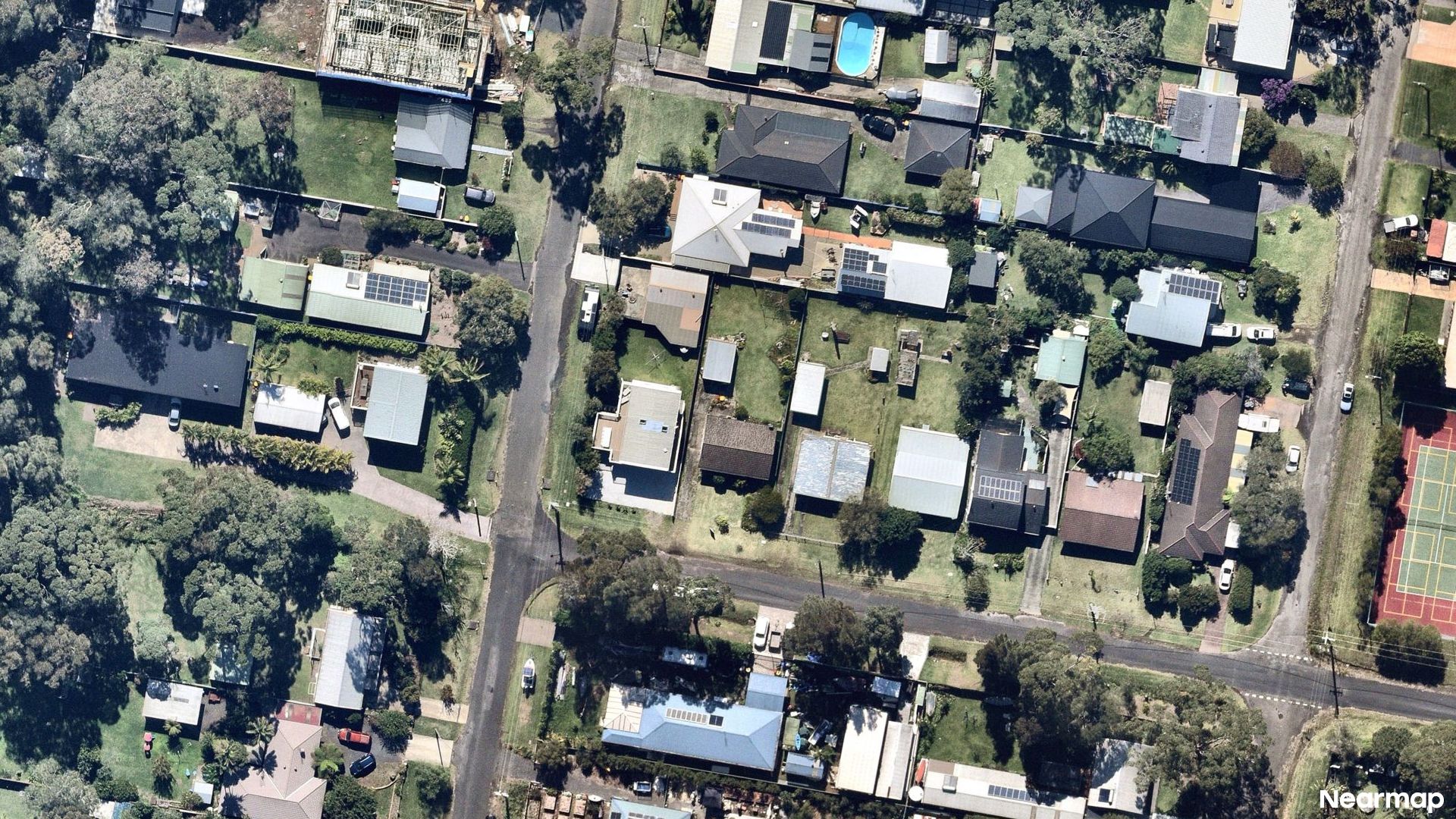 Vertical aerial view