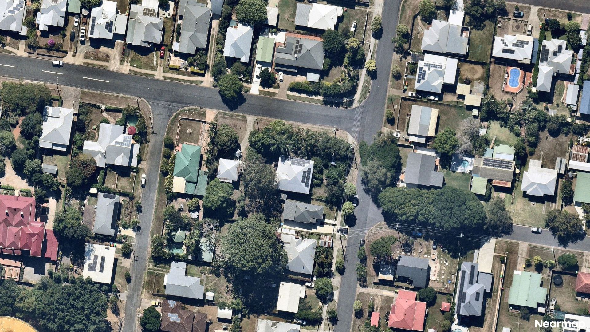 Vertical aerial view