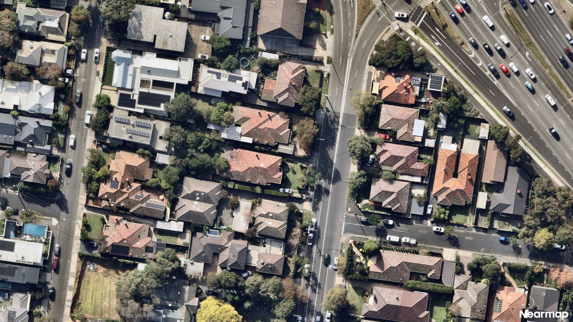Vertical aerial view