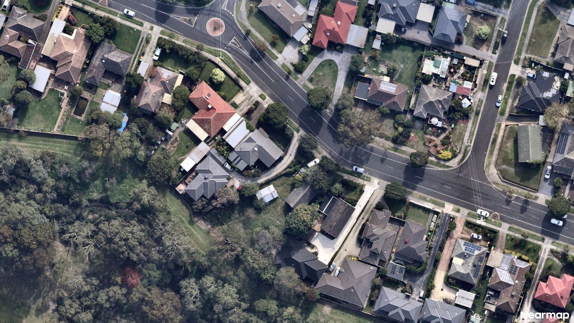 Vertical aerial view