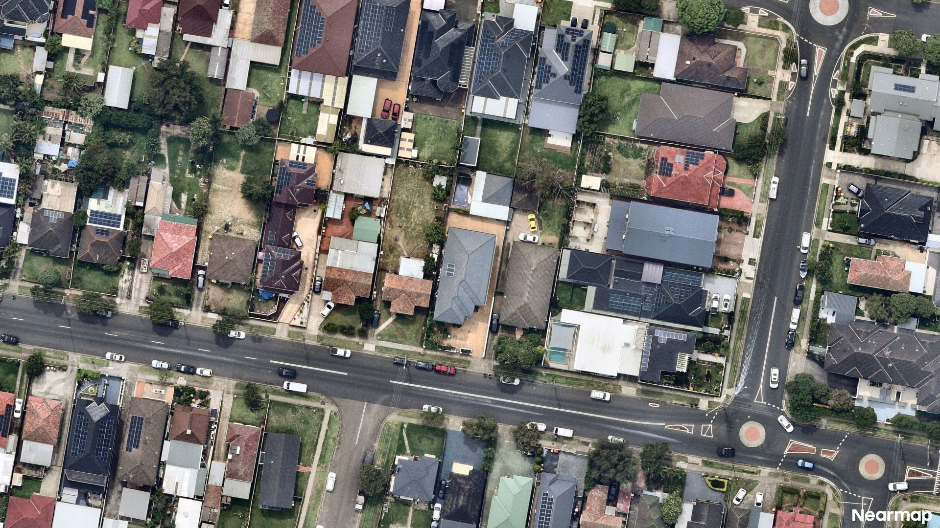 Vertical aerial view