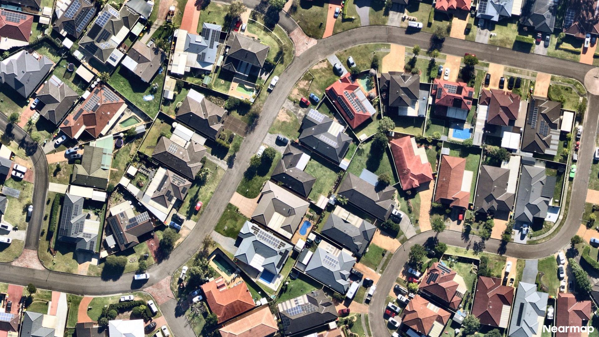 Vertical aerial view
