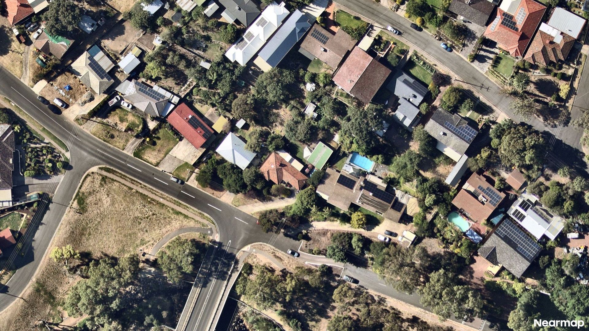 Vertical aerial view